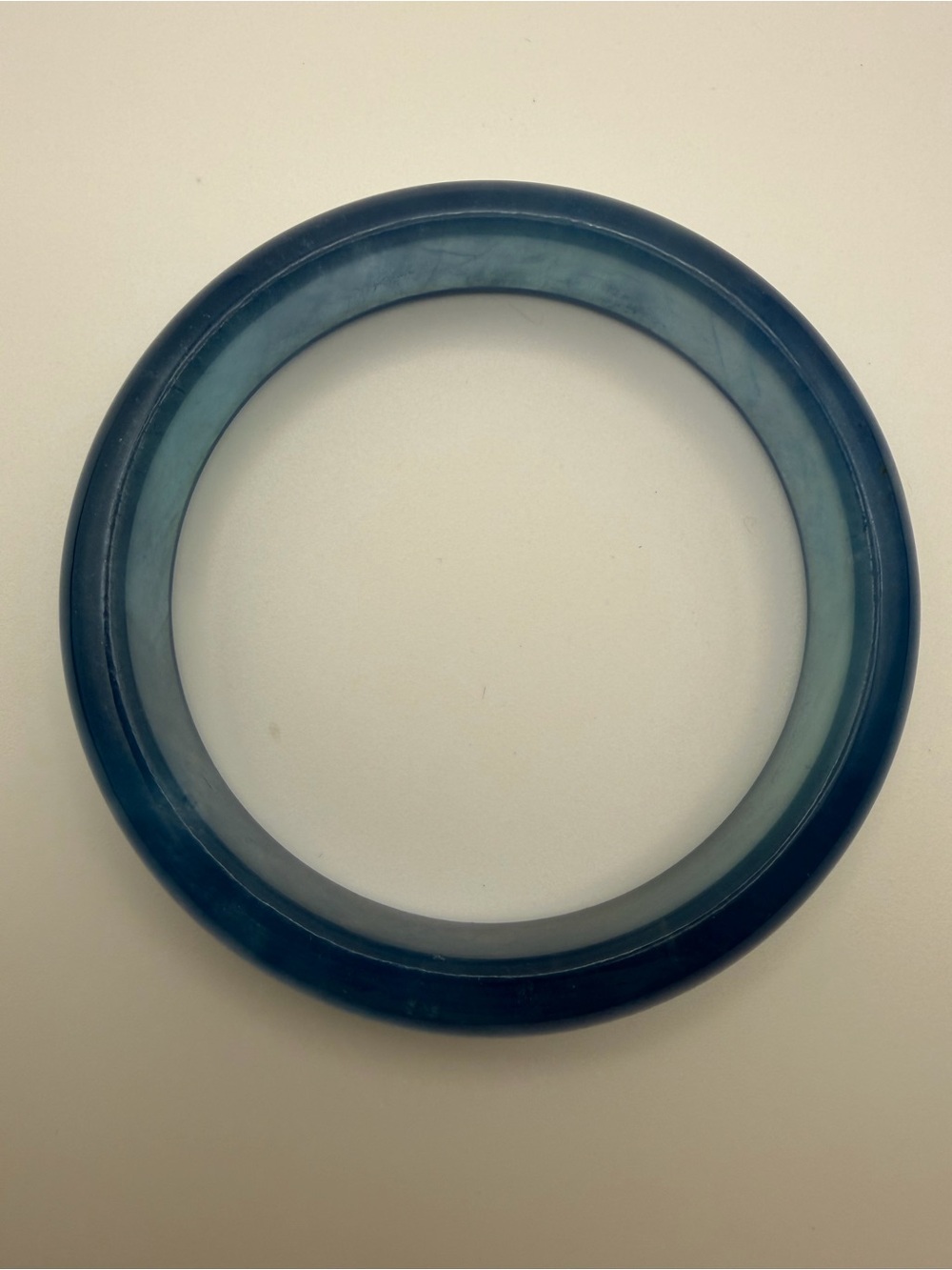 Devil Aquamarine Bangle Deep Blue and Flash 62mmx14.4mm